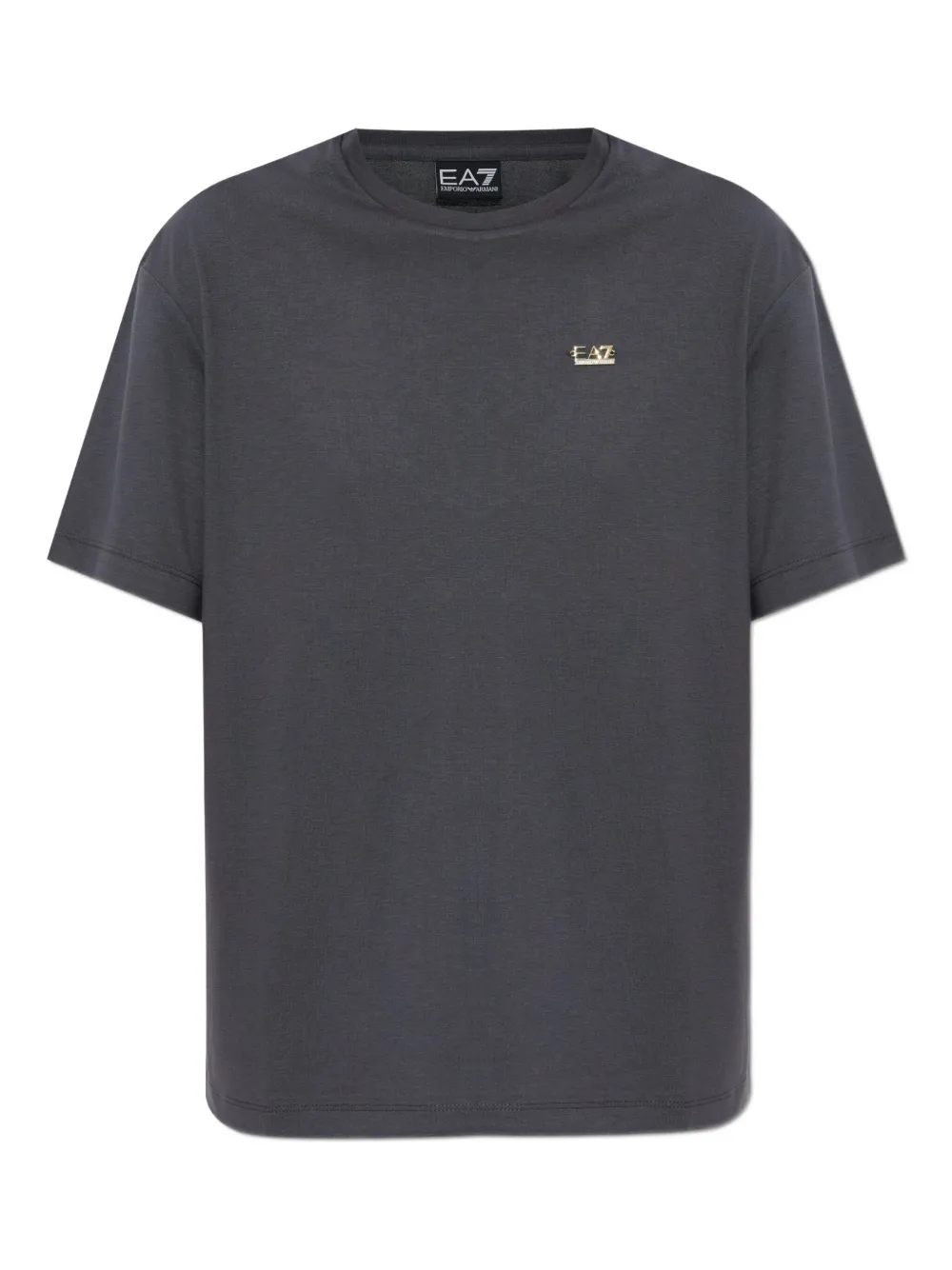 Ea7 Emporio Armani T-shirt met logoplakkaat Grijs