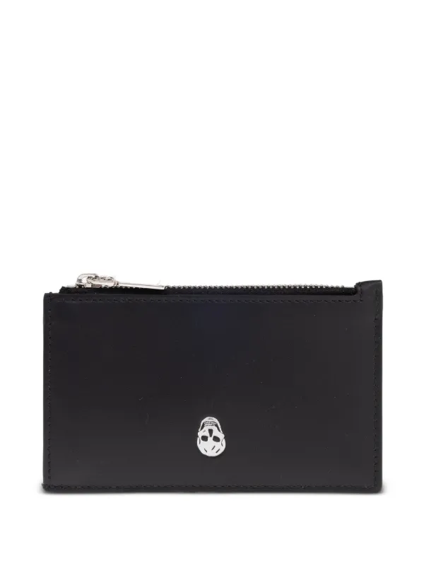 Alexander McQueen Carteira De Couro Com Zíper | Preto | FARFETCH BR Alexander McQueen Carteira De Couro Com Zíper | Preto | FARFETCH BR