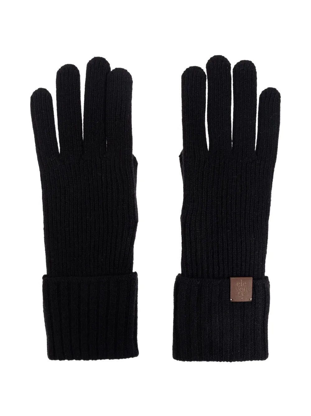 Eleventy ribbed-knit gloves | Black | Image 1