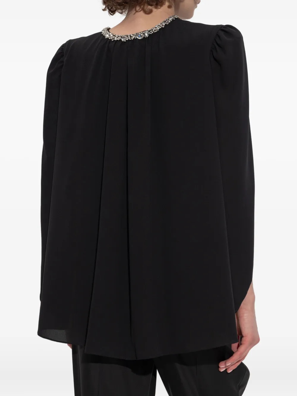 Alexander McQueen Zijden top Zwart