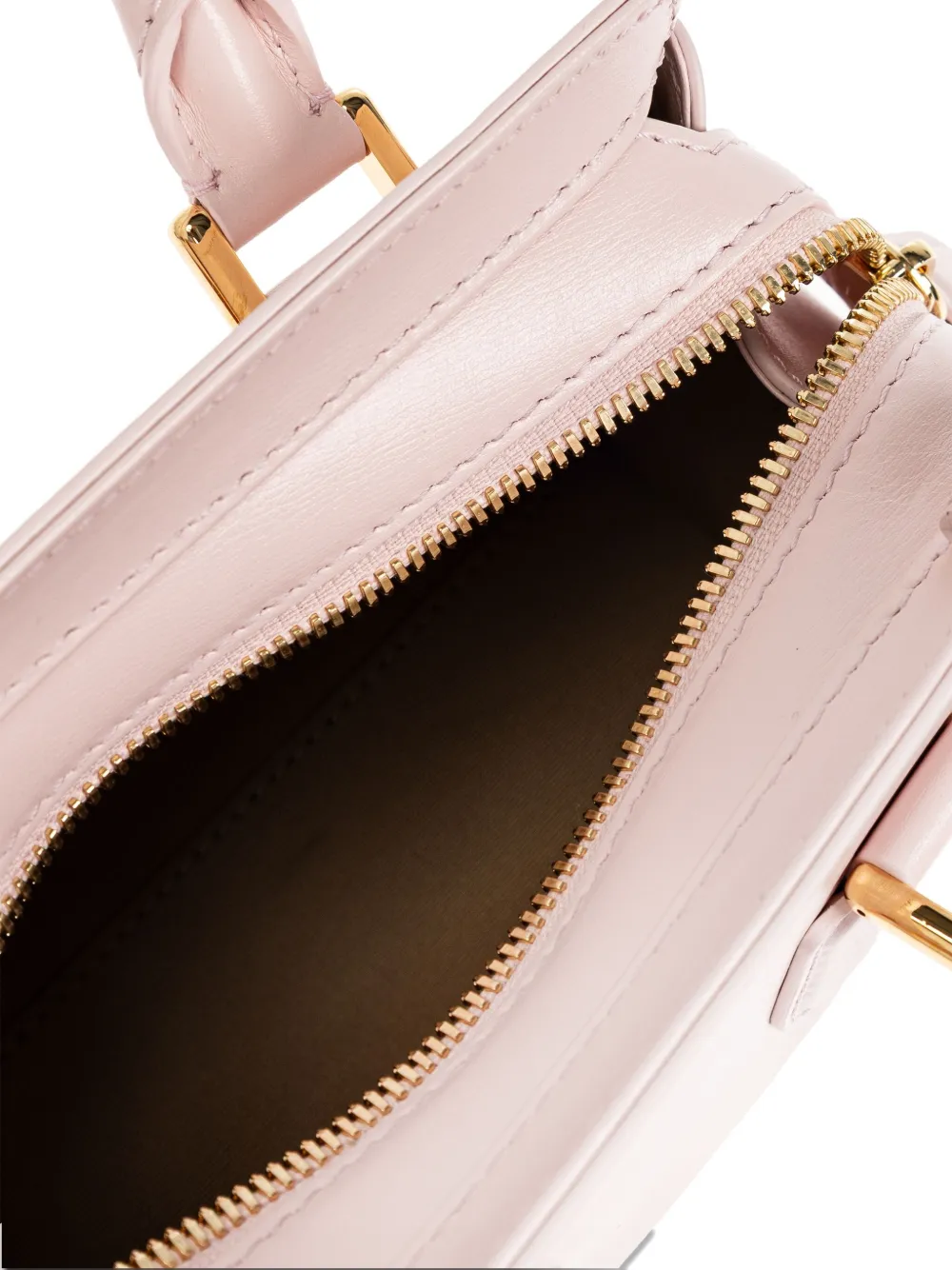 Alexander McQueen Kleine leren shopper Roze