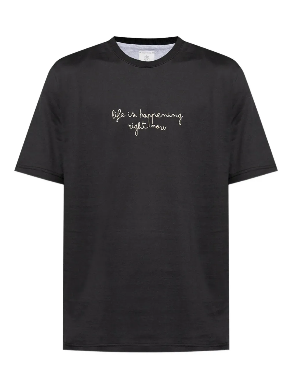 slogan-embroidery T-shirt