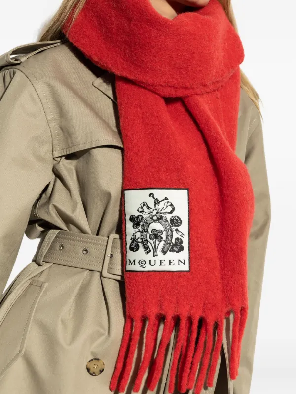 Alexander McQueen スカーフ | レッド | FARFETCH JP