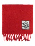 Alexander McQueen wool-blend scarf - Red