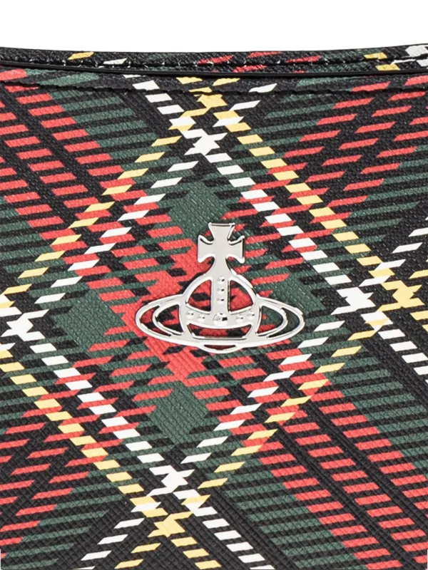 Vivienne Westwood チェック ショルダーバッグ | ブラック | FARFETCH JP