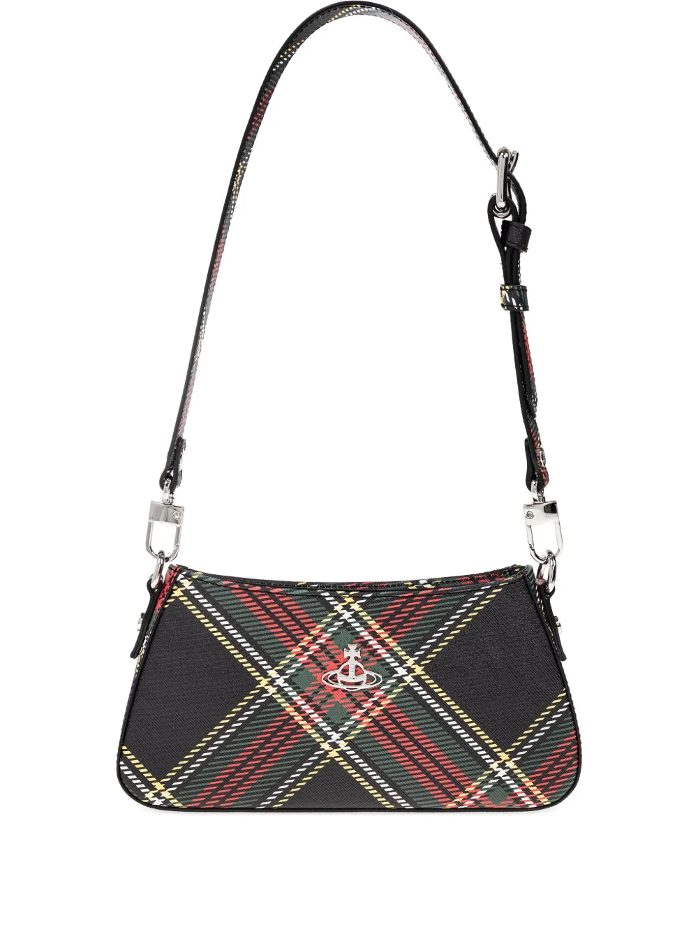 plaid shoulder bag