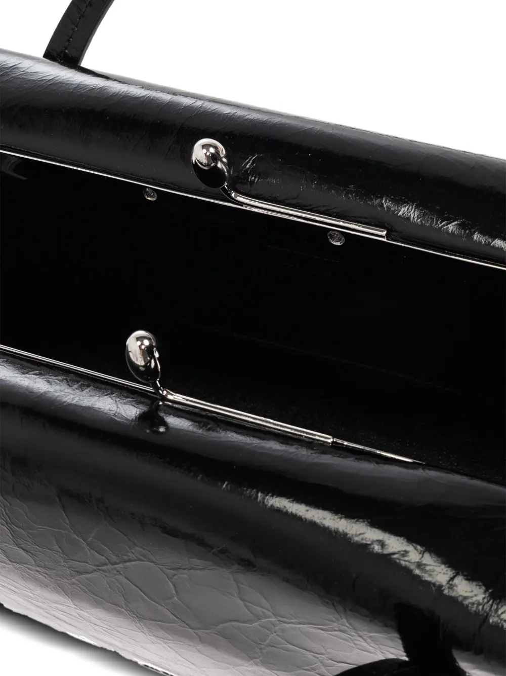 Jil Sander Leren shopper Zwart