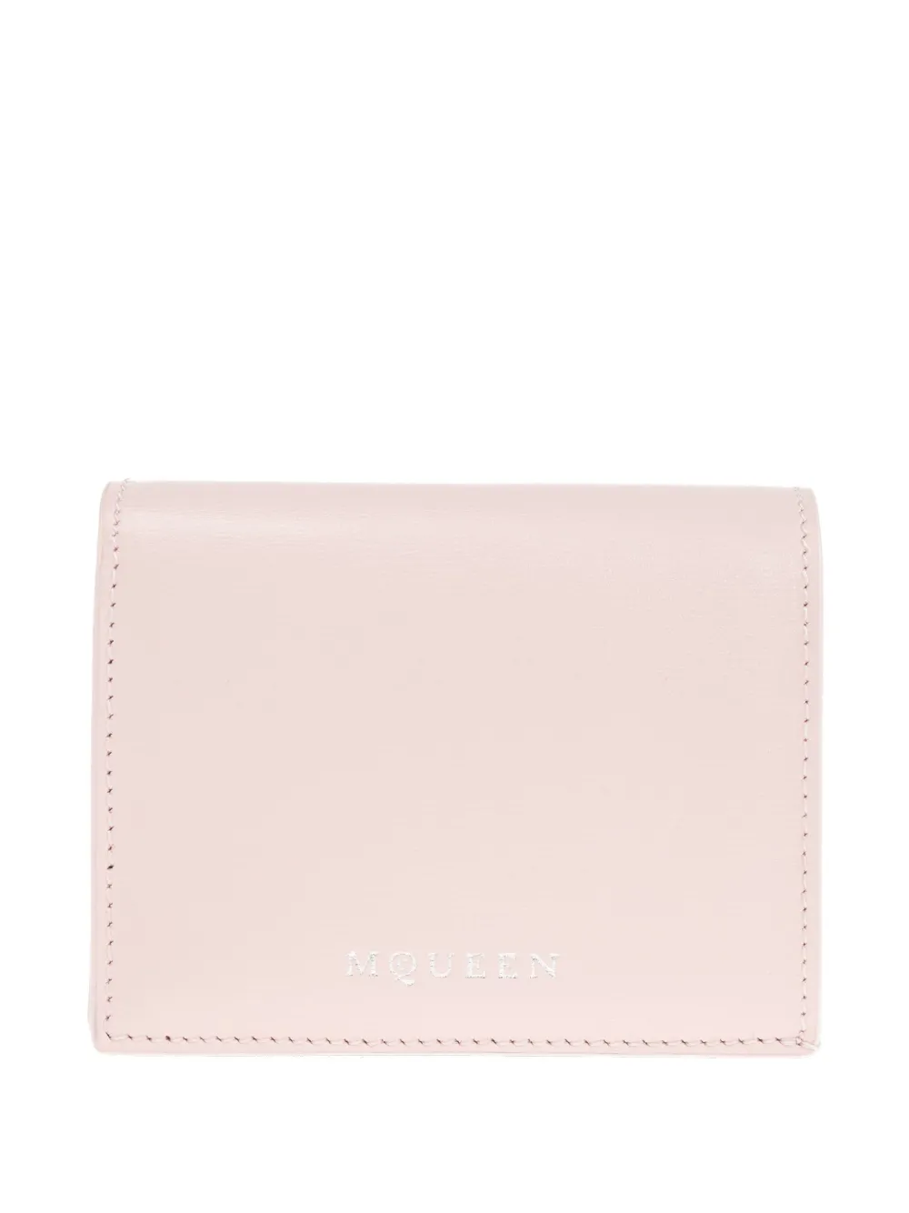 Alexander Mcqueen Leather Wallet In Pink