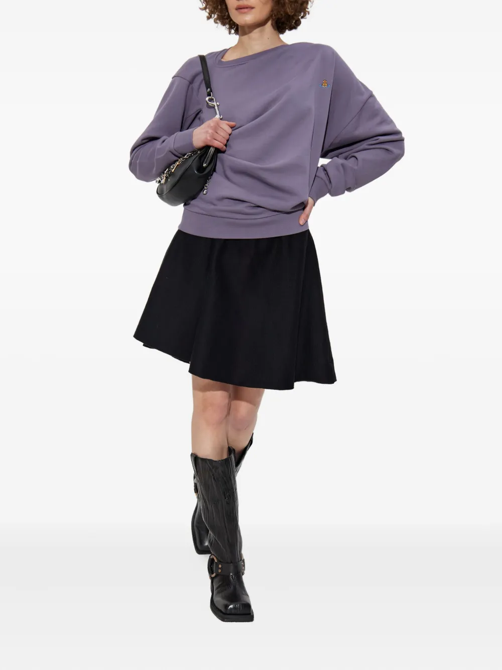 Vivienne Westwood Sweater met ruches Paars
