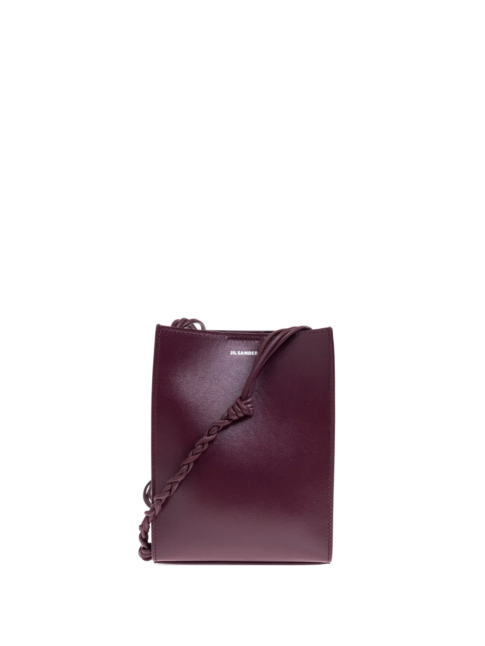 Jil Sander Leren crossbodytas Rood