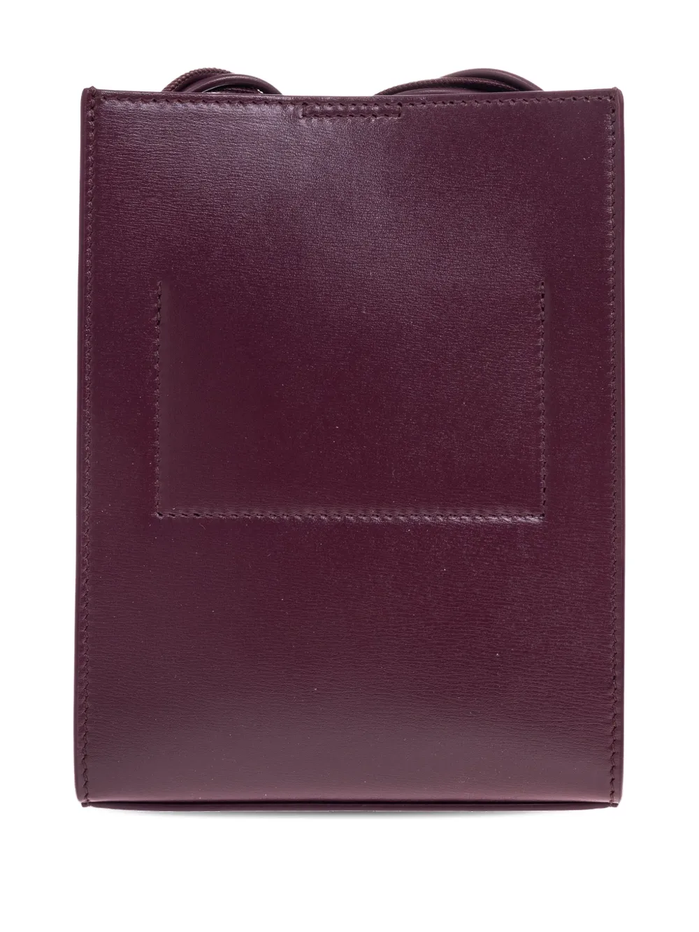 Jil Sander Leren crossbodytas Rood