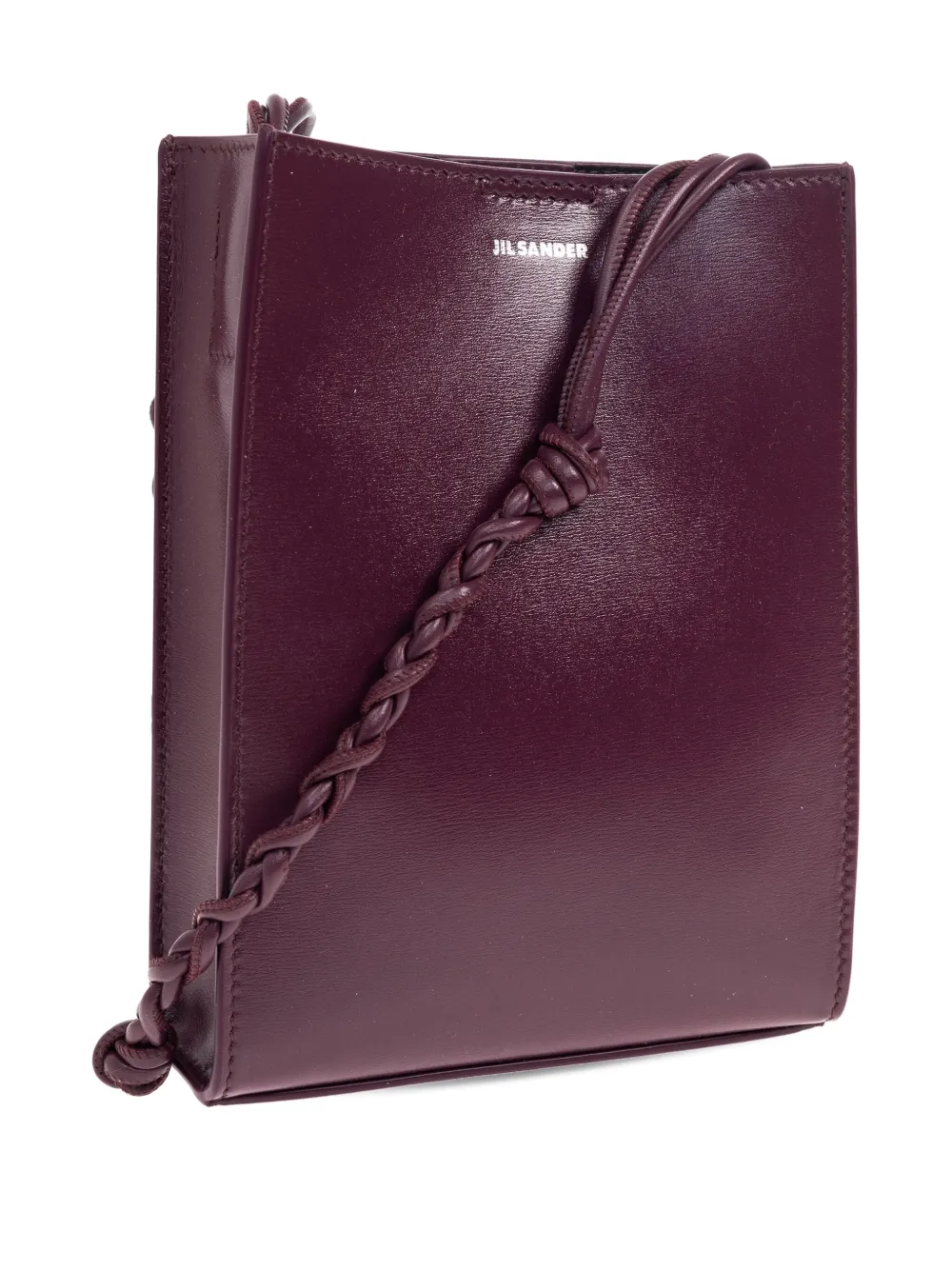 Jil Sander Leren crossbodytas Rood