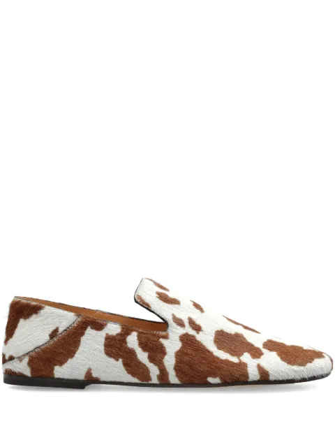 Odissì cow-print loafers