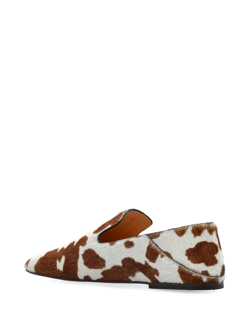 Odissì cow-print loafers Brown