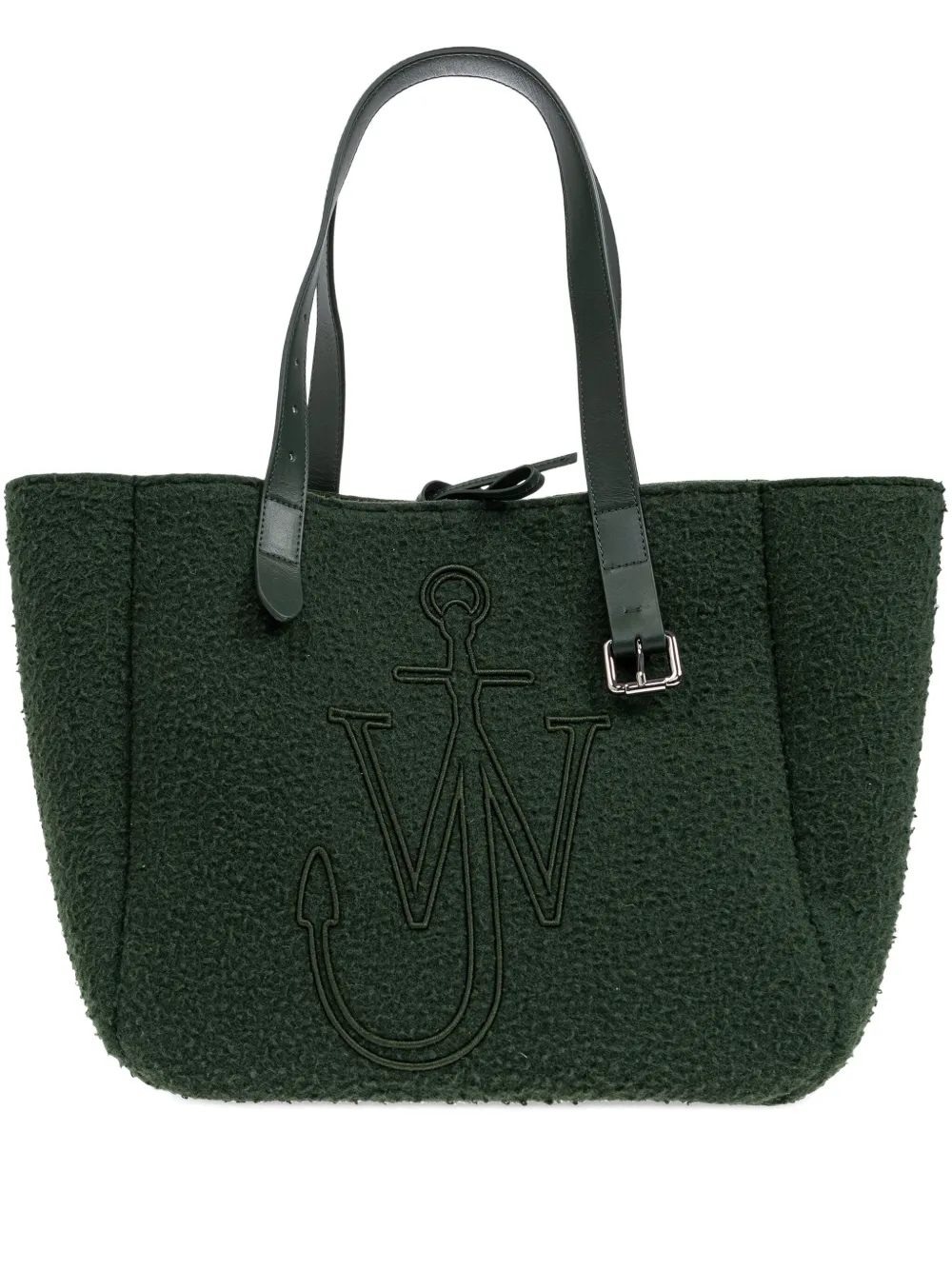 JW Anderson Shopper met logo-reliëf Groen