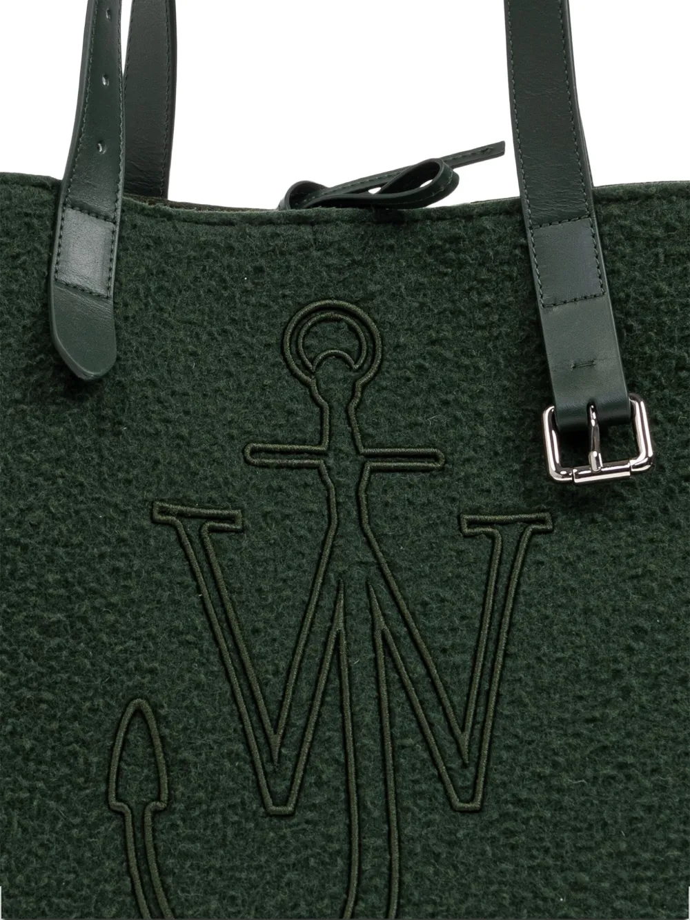 JW Anderson Shopper met logo-reliëf Groen