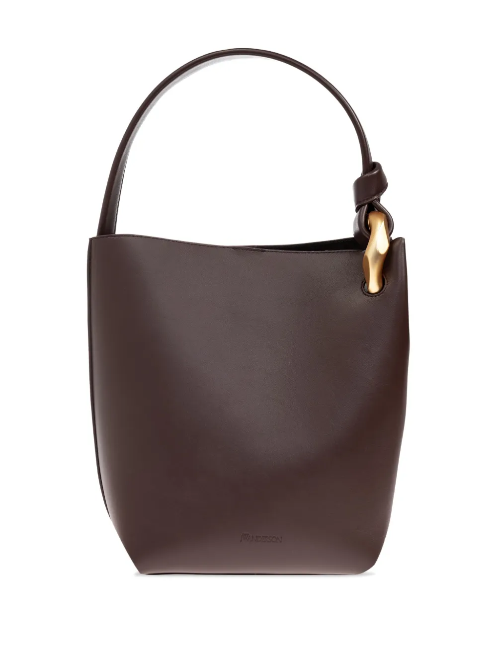 JW Anderson レザーショルダーバッグ | ブラウン | FARFETCH JP