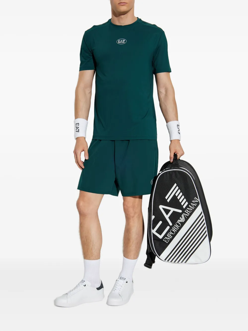 Ea7 Emporio Armani logo-print performance shorts | Running Shorts | Image 2