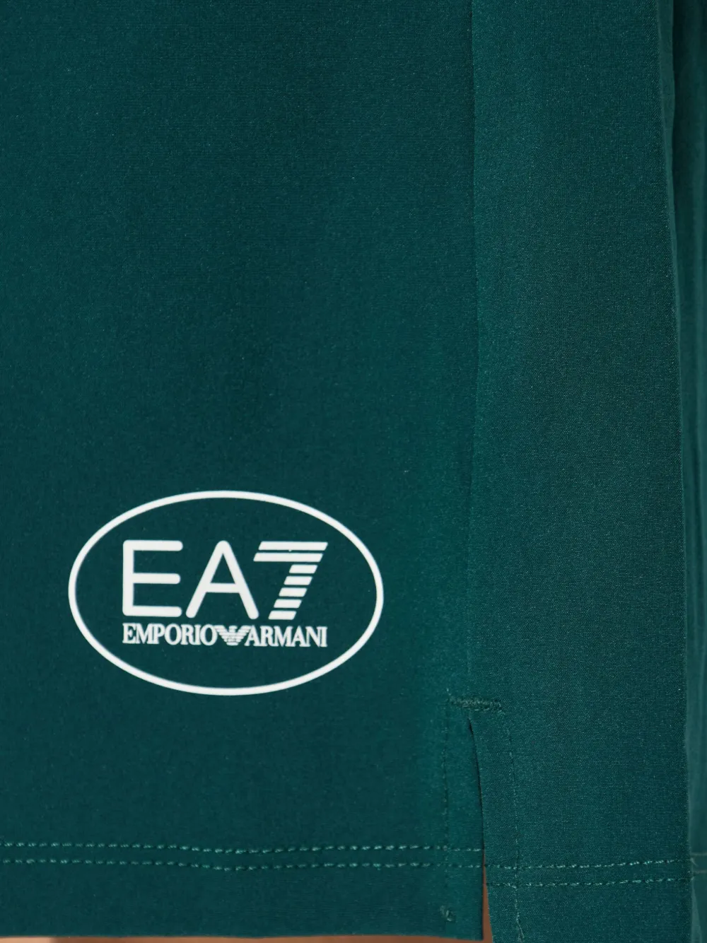 Ea7 Emporio Armani Trainingsshorts met logoprint Groen