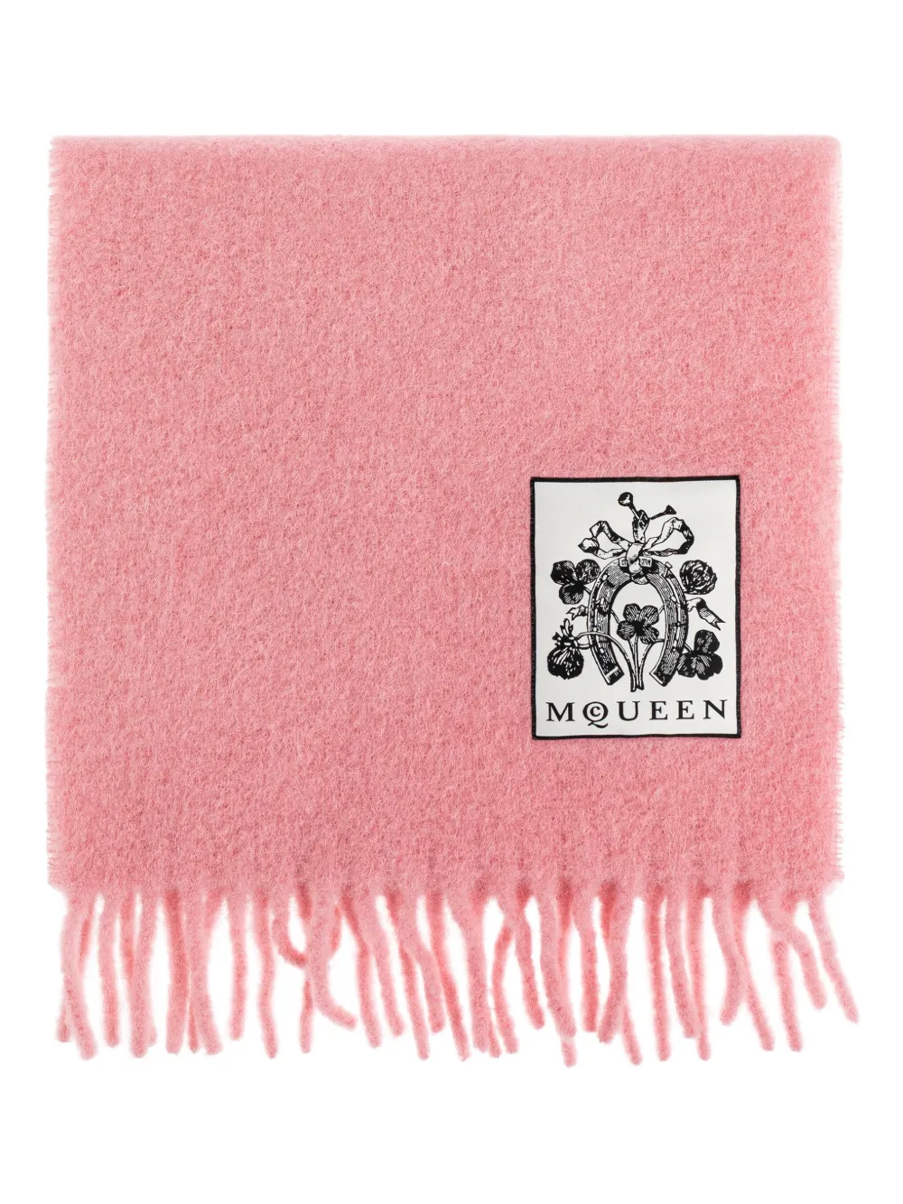 Alexander McQueen Sjaal van wolblend Roze