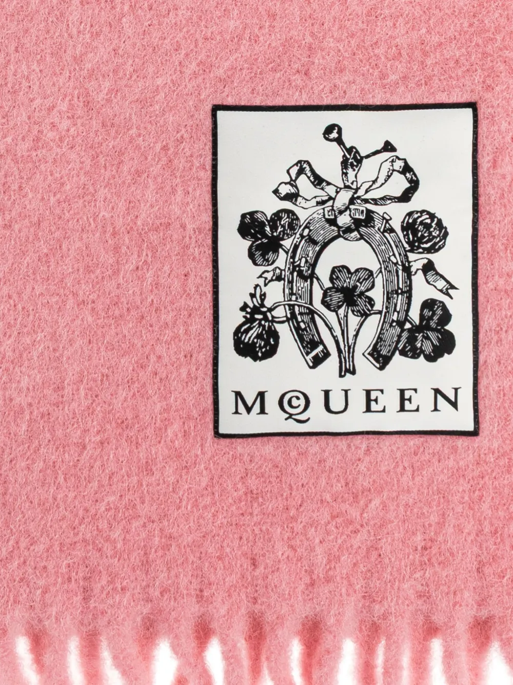 Alexander McQueen Sjaal van wolblend Roze