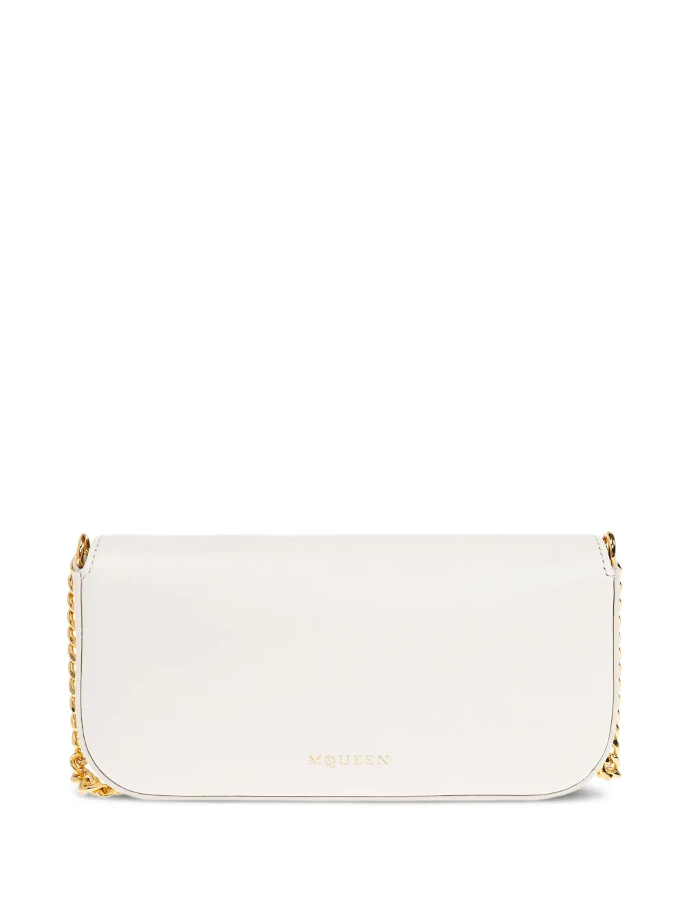 Alexander McQueen Skull Flower kleine schoudertas Wit