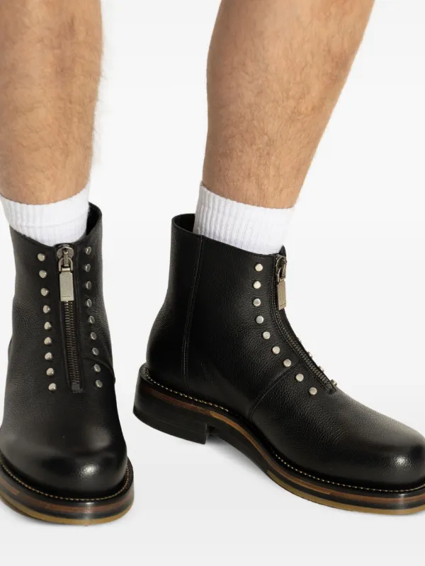 Alexander McQueen スタッズディテール ブーツ | ブラック | FARFETCH JP