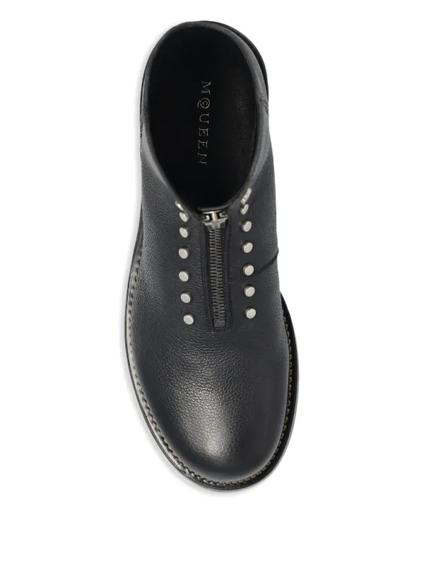 Alexander McQueen スタッズディテール ブーツ | ブラック | FARFETCH JP
