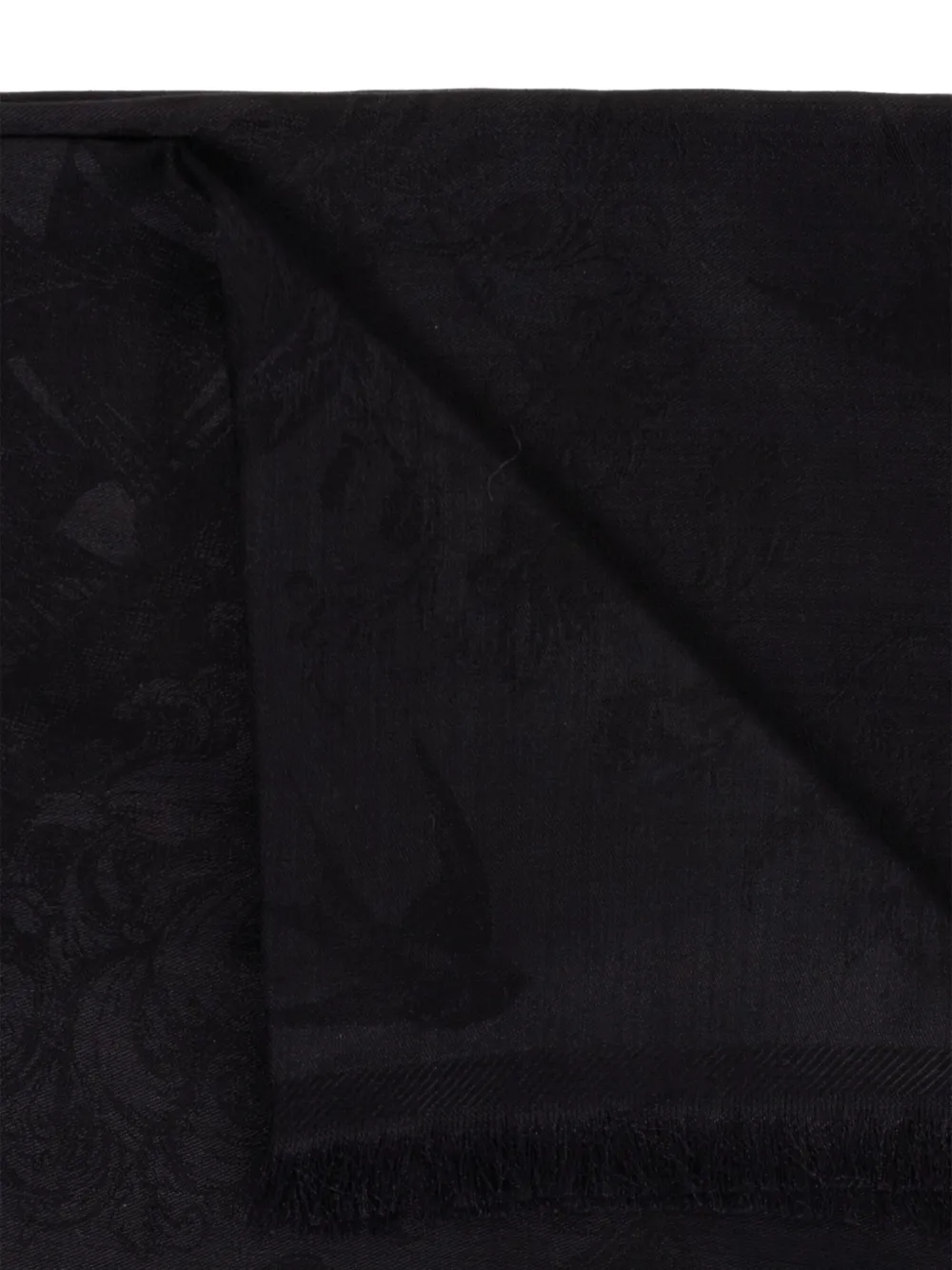 Alexander McQueen Sjaal met bloemenprint Zwart