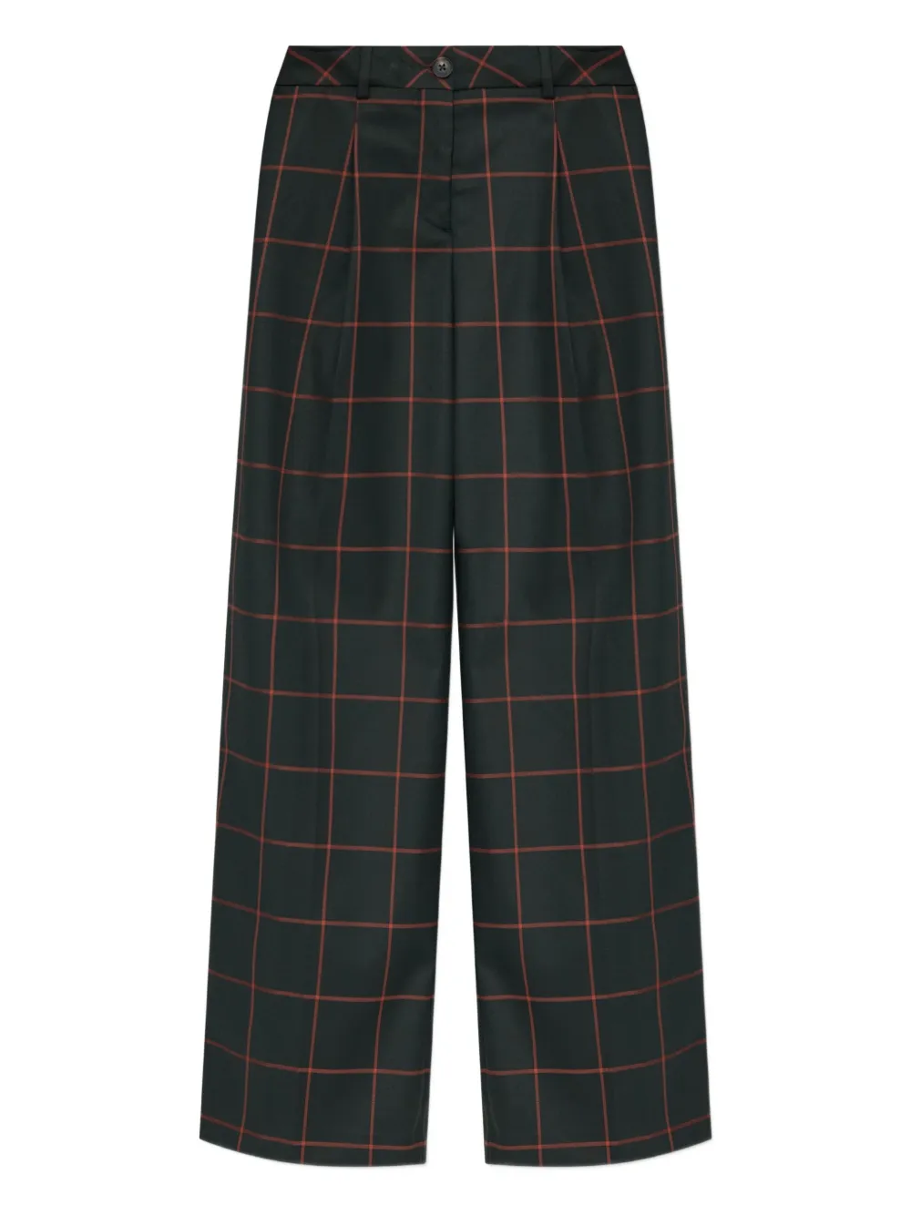 PS Paul Smith checked wide-leg trousers | Green | Image 1