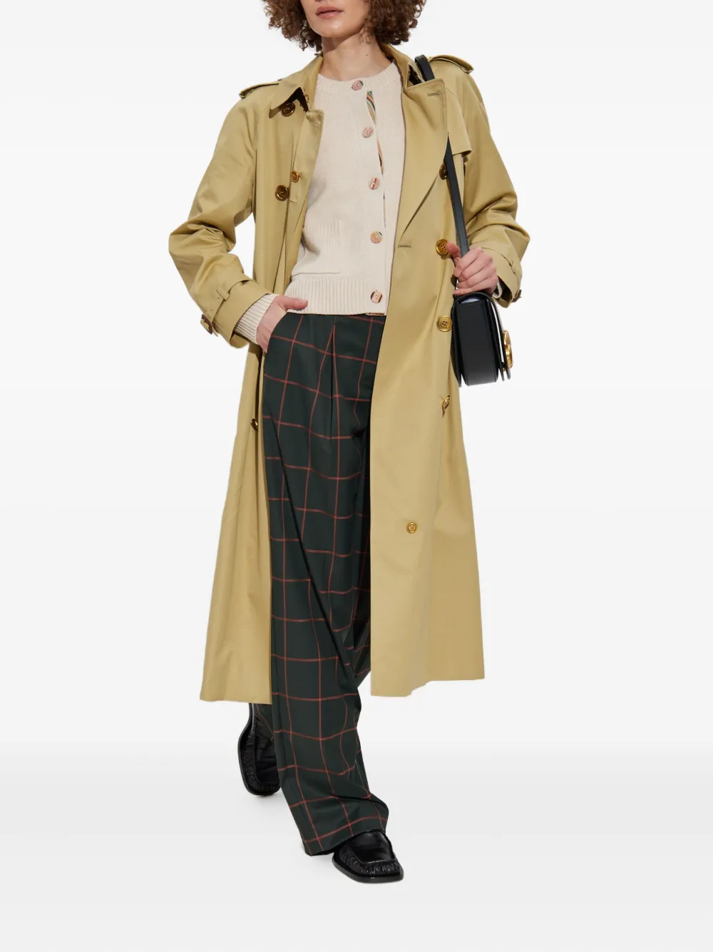 PS Paul Smith checked wide-leg trousers | Straight Trousers | Image 2