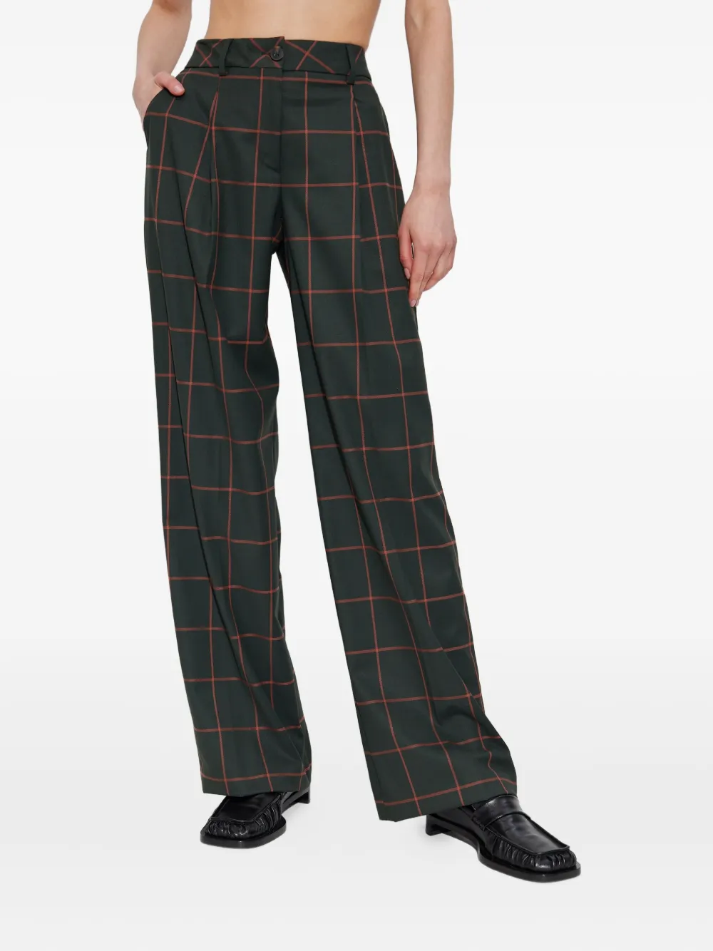 PS Paul Smith Geruite broek Groen