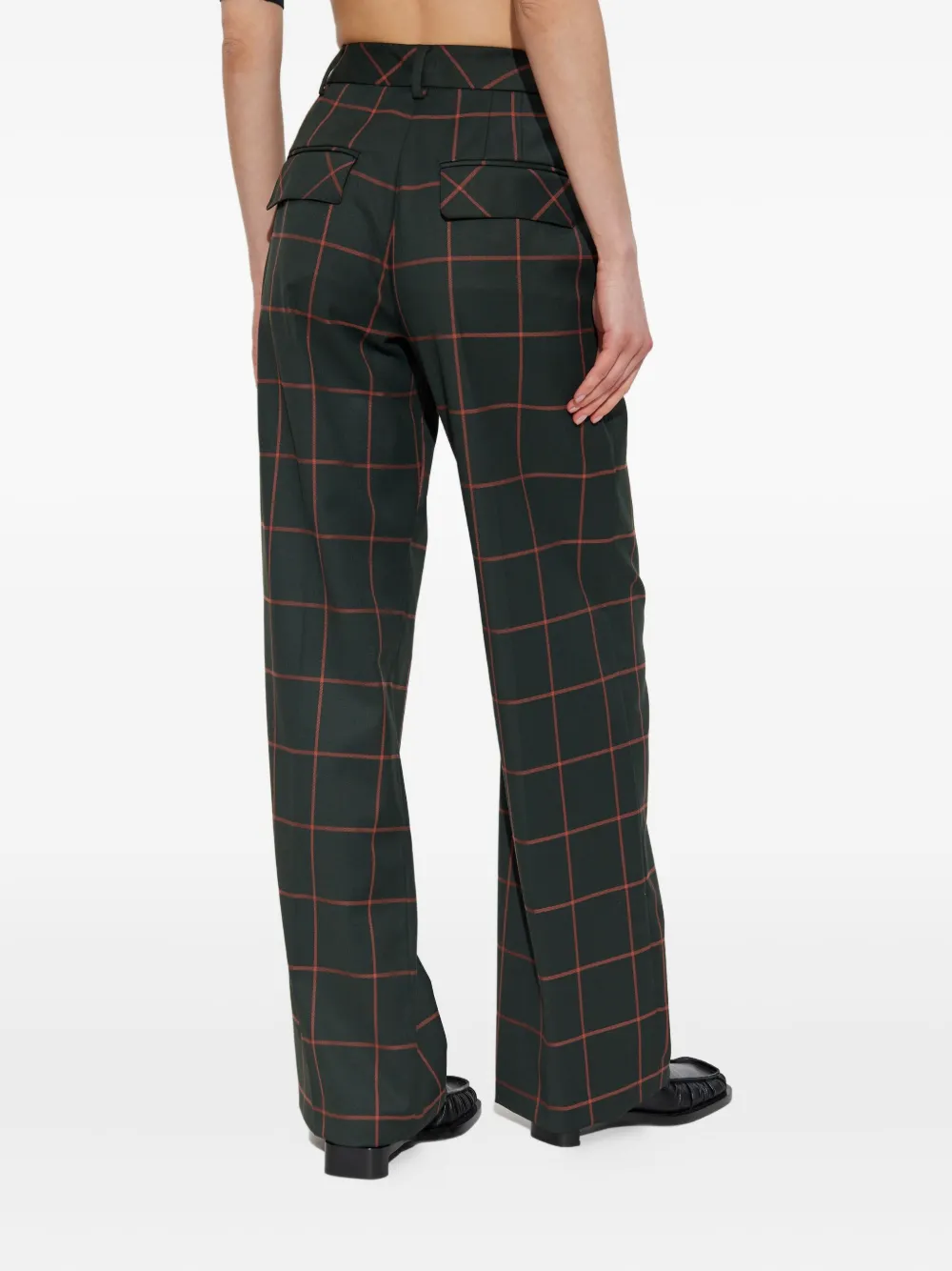 PS Paul Smith Geruite broek Groen