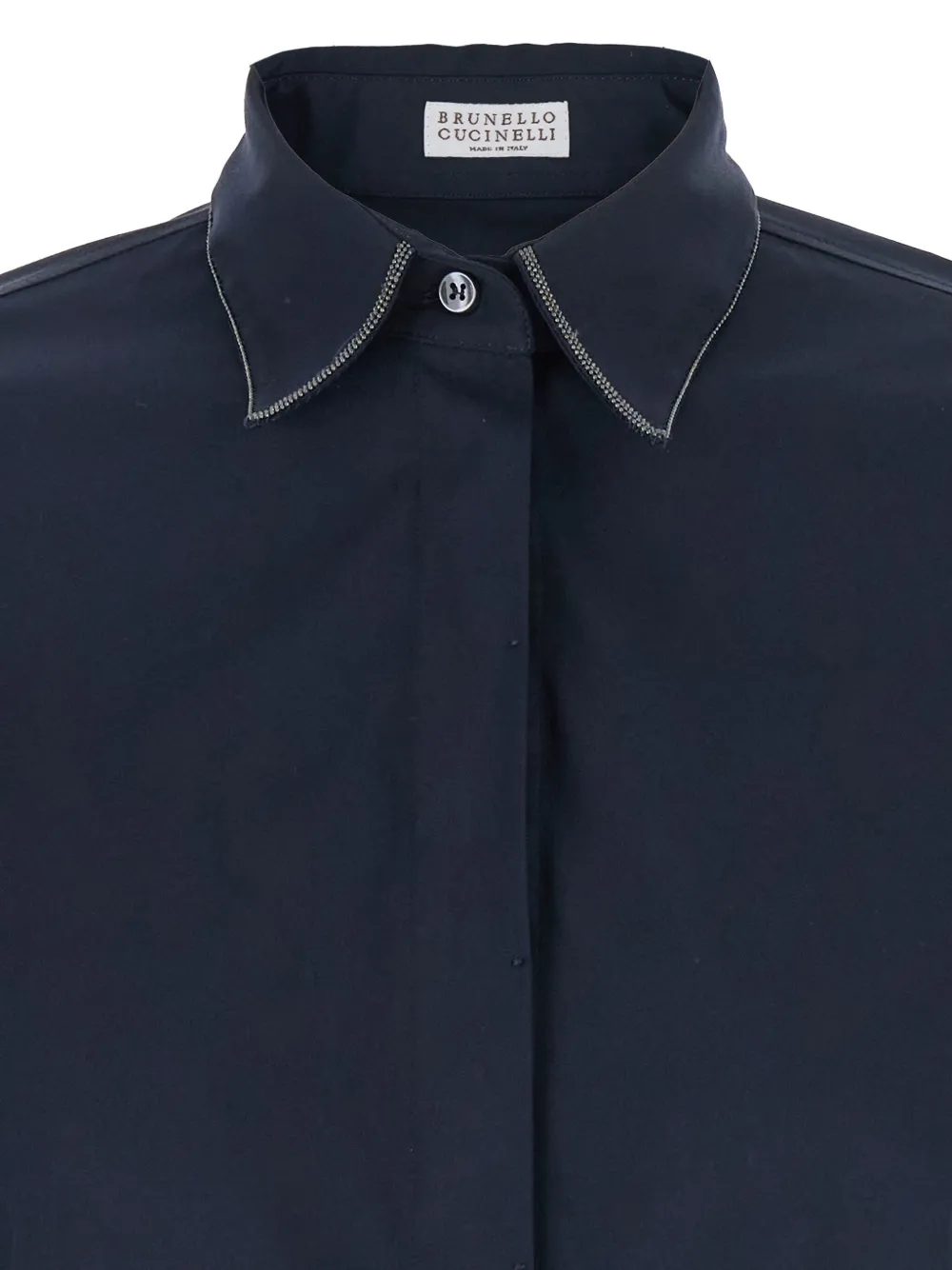Brunello Cucinelli Blouse met Monili-detail Blauw