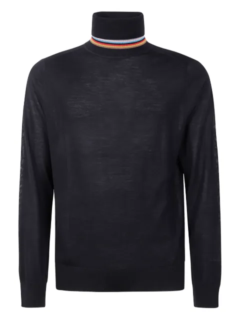 Paul Smith stripe-detail turtleneck sweater