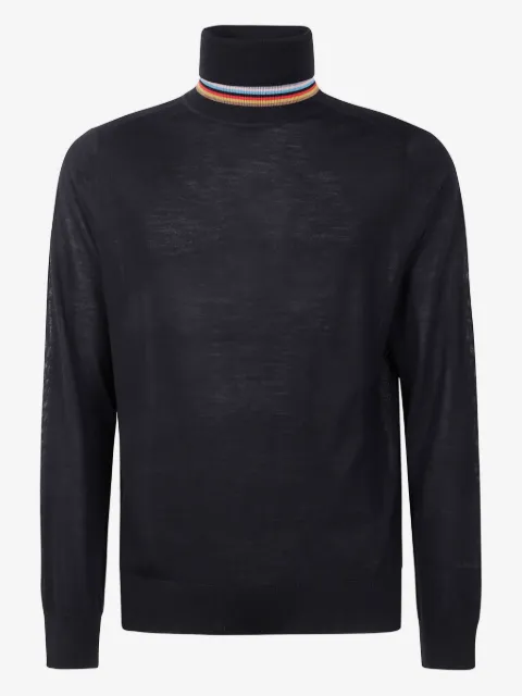 Paul Smith stripe-detail turtleneck sweater