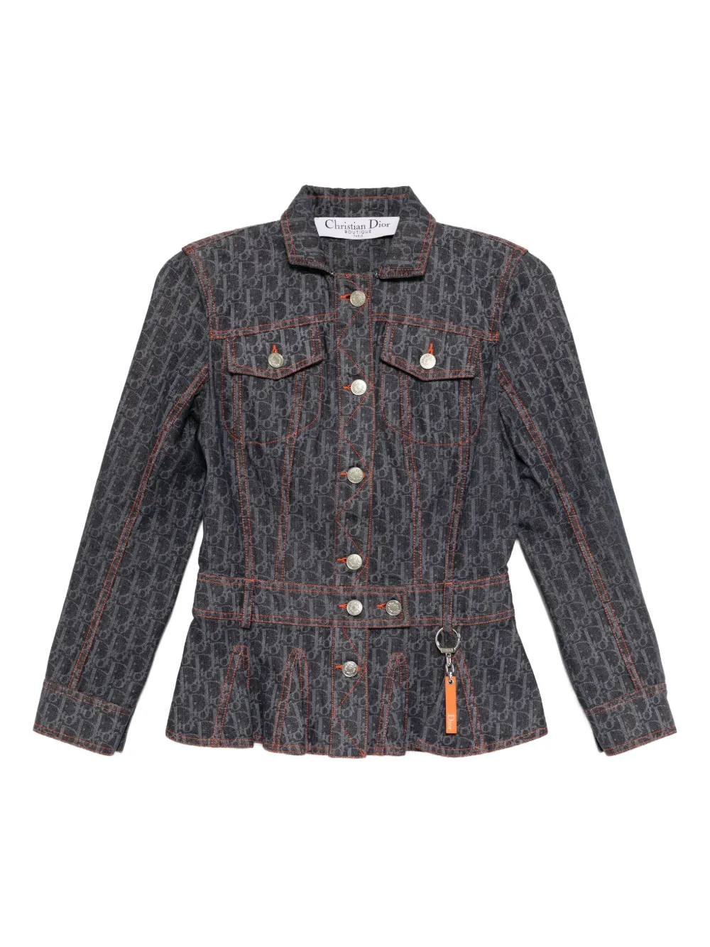 Christian Dior Pre-Owned 2006 トロッター デニムジャケット - ブルー Christian Dior Pre-Owned 2006 トロッター デニムジャケット - ブルー