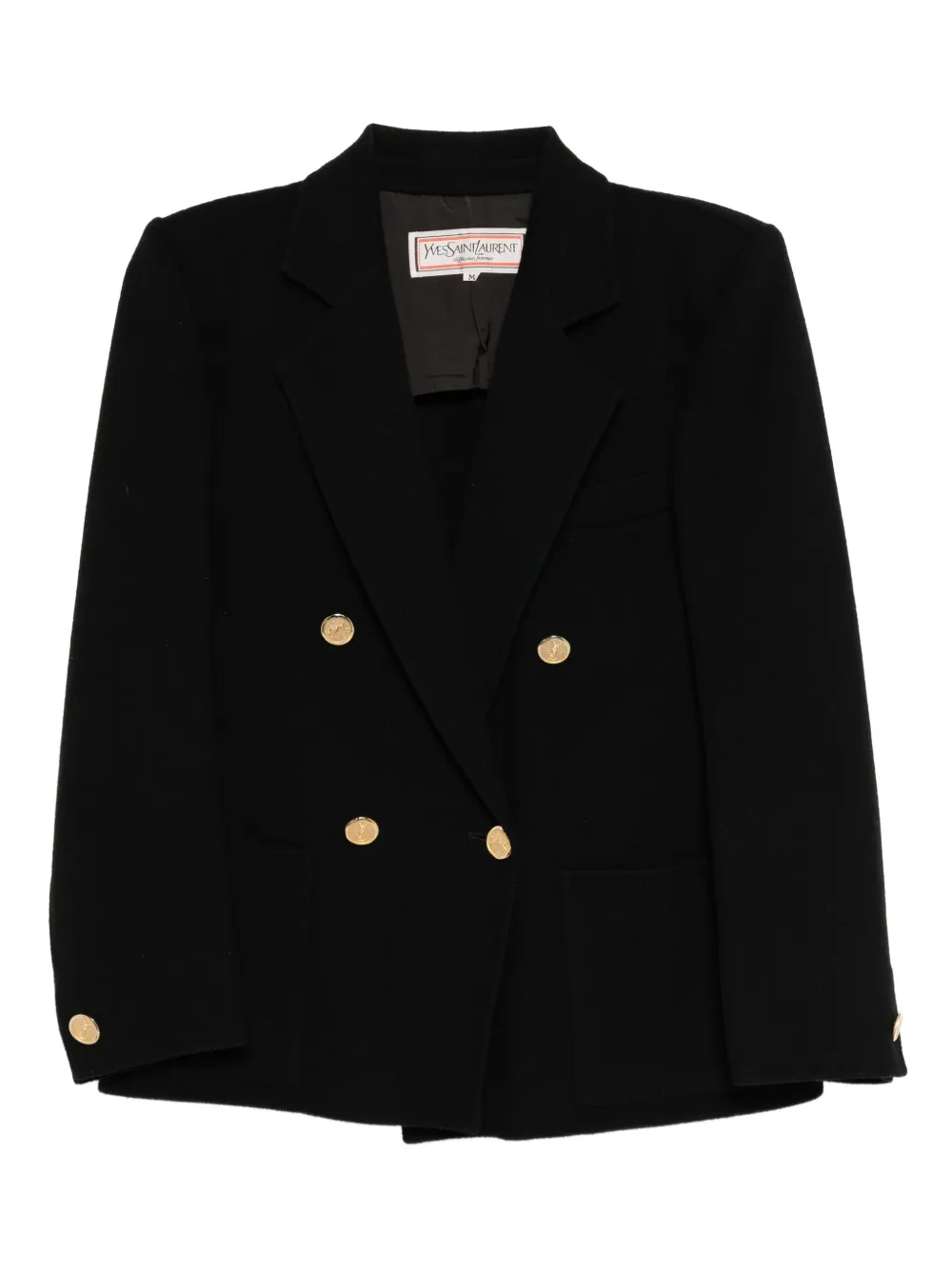 Saint Laurent Pre-Owned 1990-2000s double breasted jacket | Black | Image 1