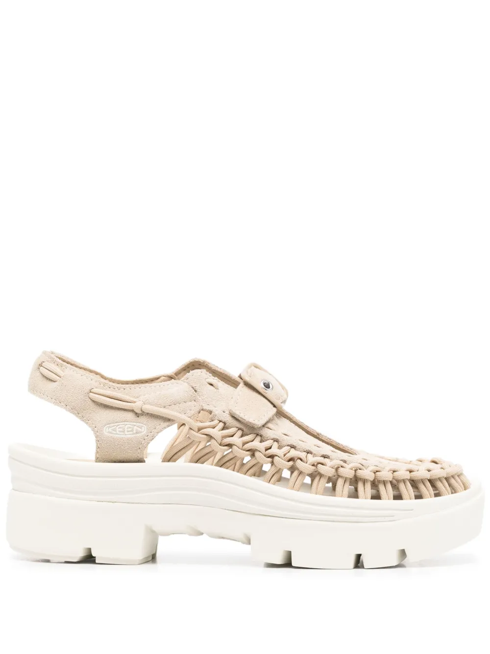 Uneek woven platform sandals