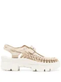 KEEN FOOTWEAR Uneek woven platform sandals - Neutrals