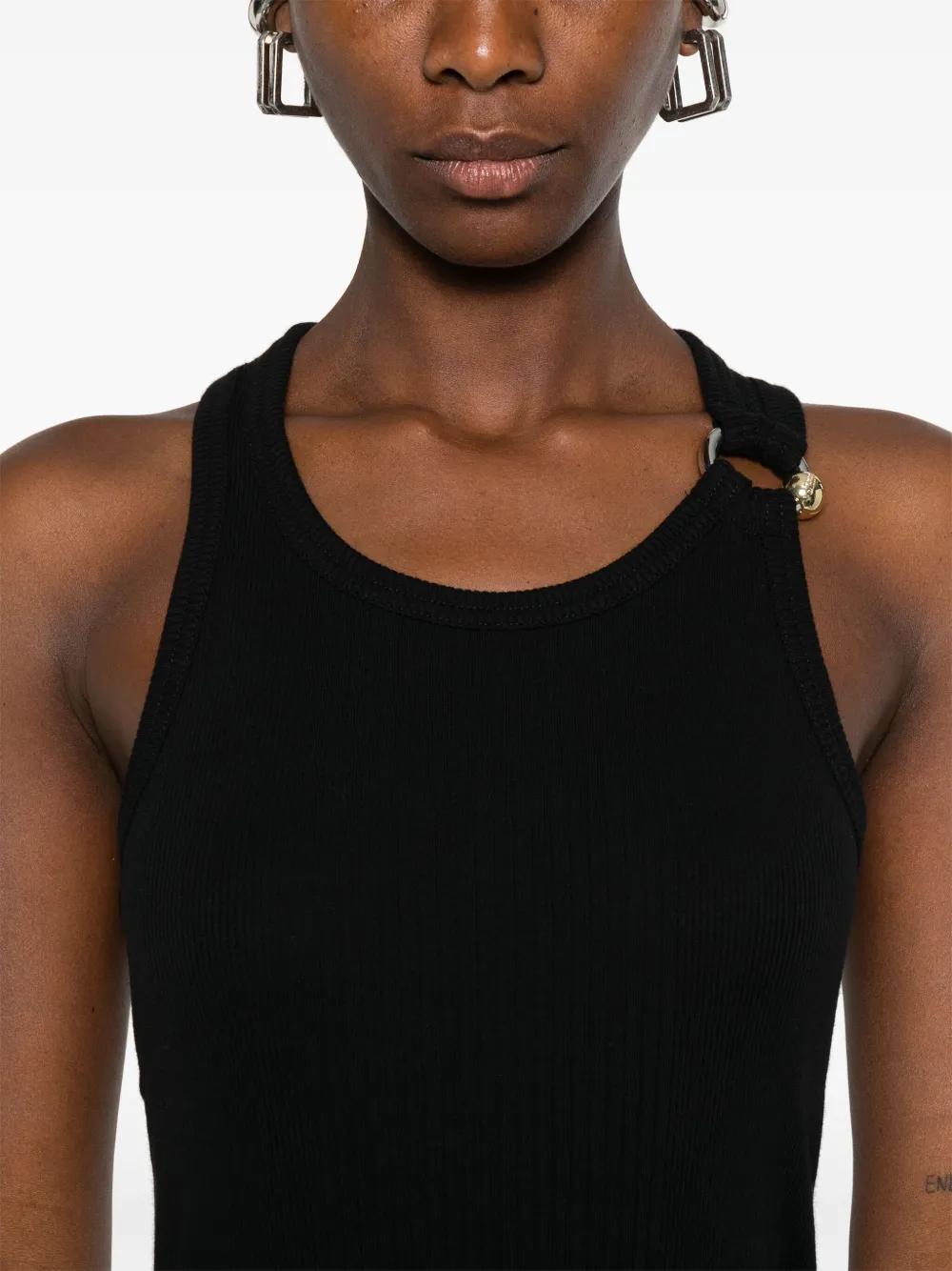 Jean Paul Gaultier Mouwloze top Zwart