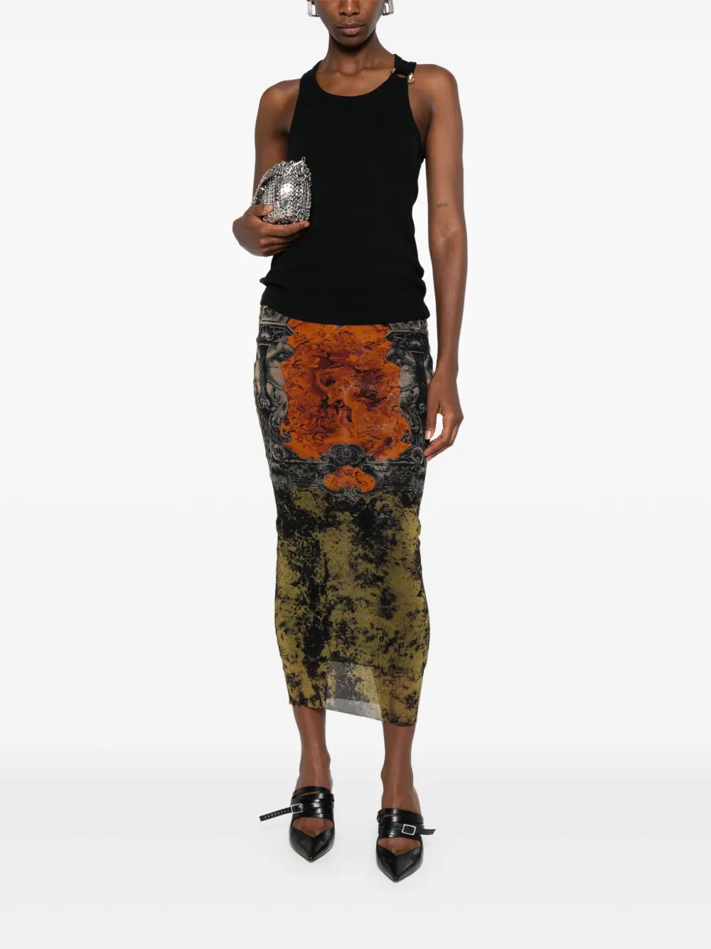 Jean Paul Gaultier Mouwloze top Zwart