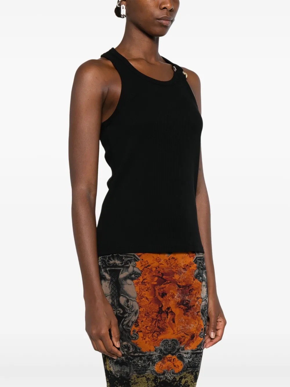 Jean Paul Gaultier Mouwloze top Zwart