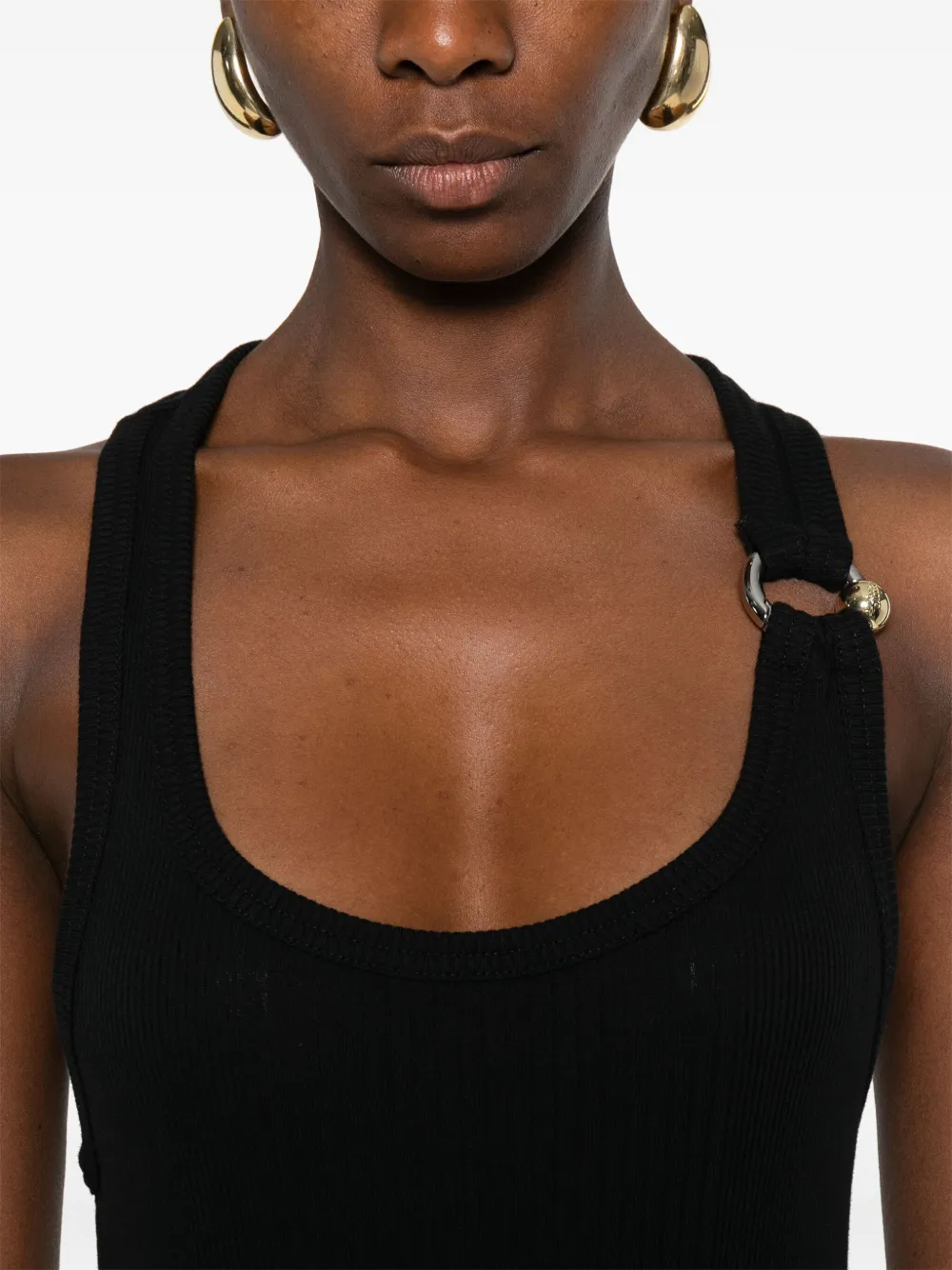 Jean Paul Gaultier scoop-neck dress Zwart
