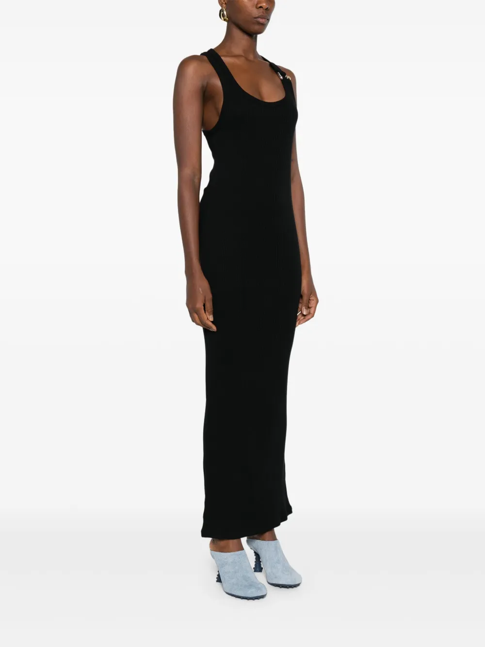 Jean Paul Gaultier scoop-neck dress Zwart
