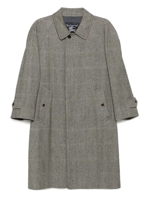 Burberry Pre-Owned abrigo con bolsillos 1990-2000