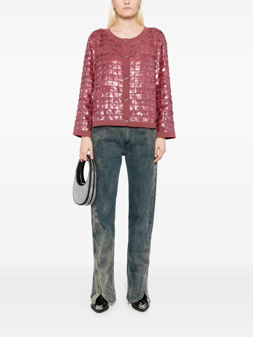 CHANEL Pre-Owned 2008 sequined-embellished cardigan | Image 2