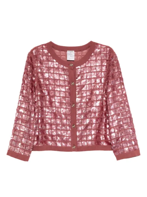 CHANEL Pre-Owned 2008 sequined-embellished cardigan