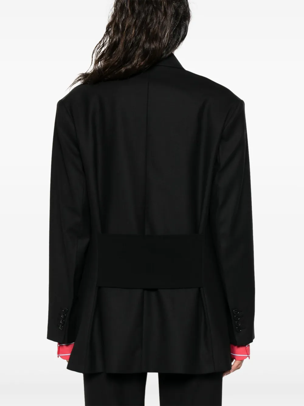 Victoria Beckham Blazer met dubbele rij knopen Zwart