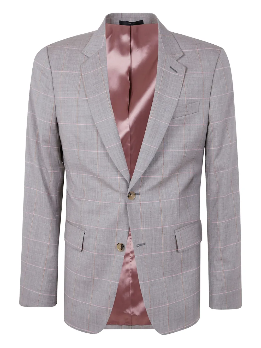Paul Smith checked-pattern single-breasted blazer | gris | Image 1